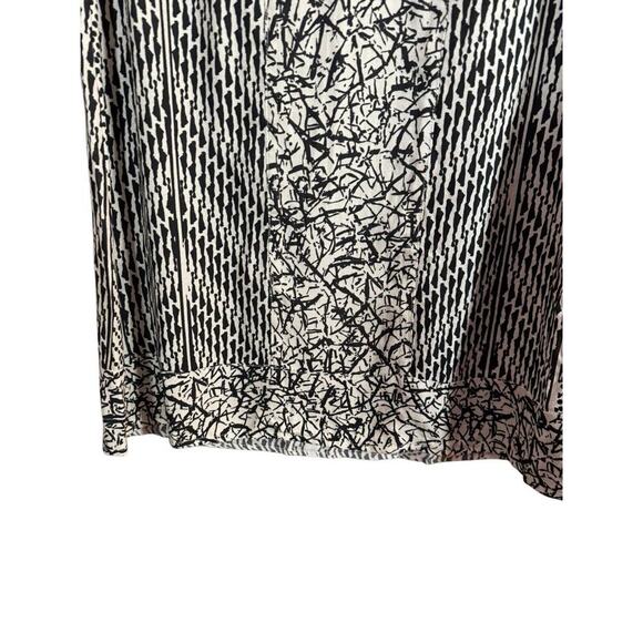 Soft Surroundings Raven Shift Dress Medium Midi  Abstract Black Beach Boho - Picture 7 of 11